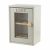 EGG HOLDER CUPBOARD CABINET KITCHEN STORAGE WOODEN EGGS RACK 2 TIER MESH EGG BOX