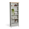 Grey & Ash Wood Veneer Bookcase | Free-Standing Bookshelf With Drawer