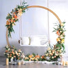 Wedding Arch Frame Round Moongate Stand Metal Backdrop Flower Rack Circle Decor