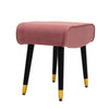 NEW Velvet Seat Footrest Pouffe Footstool Stool Padded Ottoman Sofa Bench Chair