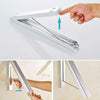 Foldable Wall Mounted Clothes Rack Triangle Hanger Rack Airer Aluminium