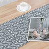 Home Cotton Linen Plaid Table Runner Wedding Tablecloth Party Dinner Decor UK