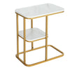 Marble Effect Coffee End Table Side TV Sofa Stand LivingRoom Office Furniture UK