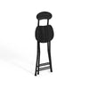 2/4x Small Dining Chair Foldable Wood Metal Kitchen Dinner Seat Space Saving