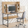 Large Computer PC Desk Dressing Table with Shelves Bookshelf Study Work Station