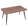 Industrial Dining Table Kitchen Dinner Table Desk with Black Oblique Metal Legs