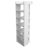 7 Tier Shoe Rack Storage Shelf Home Corner Shoes Cabinet Organiser Unit Wood UK