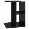 Living Room Modern Side Table High Gloss Black 60x40x45 cm Chipboard