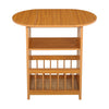 Foldable Magazine Rack Drop Leaf Side Table Bookcase Storage Shelf Lamp Stand UK
