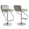 2X Rattan PU Bar Stools Breakfast Bar Chair Kitchen Stool Swivel Barstool