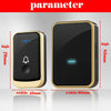 Waterproof Wireless Digital Doorbell Wall Plug-in Cordless Door Chime 300m Range