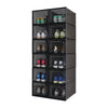 Mondeer 12 PCS Shoe Cabinet Stackable Shoe Storage Organiser Size UK 9.5 Black