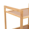 4 Tier Corner Shelf Bamboo Storage Rack Linen Drawer Unit Bookshelf Bath Shelves