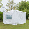 3x3M Heavy Duty Gazebo Marquee Canopy Sides Waterproof Wedding Party Tent White