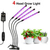 4 Head 80LED Grow Lights Growing Veg Flower For Indoor Clip Plant Lamp + Adapter