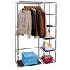 67" Portable Clothes Closet Wardrobe Non-woven Fabric Hanging Rod Bedroom UK