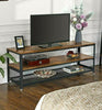 Industrial Style TV Stand Large Vintage Lowboard Console Table Rustic Unit Metal