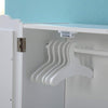 18 Inch Doll Closet Wardrobe Wooden Dolls Furniture With 6 Doll Clothes Hangers