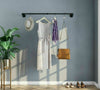 Industrial Iron Pipe Pipework clothes coat rail storage wall mounted 80CM
