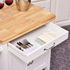 Kitchen Storage Trolley Cart Rolling Wheels Shelves Cupboard W/ Drawer
