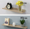 Set of 2 Shelf 48cm/80cmWide Photo Wall Mounted Floating Shelves Decoration