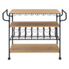 3 Tier Bar Trolley,Wine Rack,Serving Cart,Wine Glass Holder,Wine Rack w/ Shelves