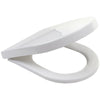 Luxury Soft Close Toilet Seat White D Shape WC Bathroom Easy Clean Heavy Duty