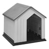 Grey Pet House Large Dog Kennel Indoor Outdoor Weatherproof Animal Shelter Cages