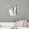 3D Acrylic Mirror Wall Sticker Removable Decal Art Mural Home Room Decor