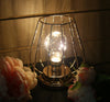 Battery Operated LED Desk Lamp Industrial Retro LightUp Bedside Lantern Home Han