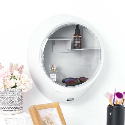 Cosmetic Case Tidy Makeup Organiser Plastic Storage Box Waterproof Wall Mounted