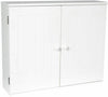 Bathroom Wall Cabinet 2 Door White Vanity Cupboard Storage Mounted White New
