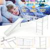 Kids Single Loft Bed Children Mid Sleeper Bunk Bed W/ Slide & Safety Guardrails