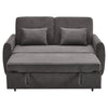 Sofabed Pull Out 2 Seater Double Sofa Bed Linen Fabric Wooden Frame Guest Bed UK