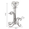 Love Heart Metal Plant Stand Flower Pot Corner Shelf Art Display Rack In/Outdoor