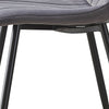 2X Grey Velvet Dining Chairs Metal Legs Office Chairs Dining Room Kitchen Modern
