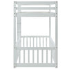 3FT Bunk Beds Kids Toddlers High Sleeper Wooden Bed Frame White Solid Pine Wood