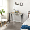 Computer Desk Simple PC Laptop Study Desk for Home Office Writing Table Grey