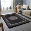 MODERN DESIGN RUG SILVER BLACK SOFT LARGE LIVING ROOM FLOOR BEDROOM CARPET RUGS