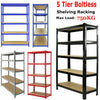 5 Tier Bays Metal Shelving Unit Storage Racking Shelves Garage Warehouse Shed UK