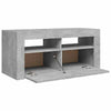 Modern White TV Unit Cabinet Stand 90cm High Gloss Doors with Free LED Lights