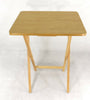 Folding Wooden TV Table Fold Up Desk Side Dinner Laptop Tray Coffee Picnic Tea