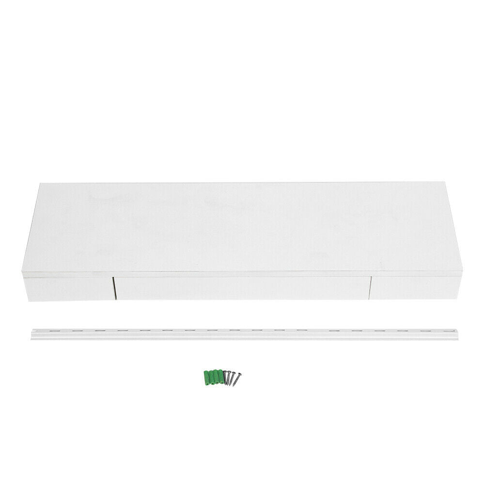Wall Mounted Shelf 1 Drawer Floating Bedside Table Shelf Cabinet Nightstand Rack