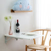 Home Office Floating Desk Drop-leaf Folding Wall Mounted Computer Table Storage