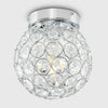 Bathroom Ceiling Light Fitting Chrome Finish Modern Clear Acrylic Jewel Design