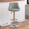 2* Bar Stools PU Leather Cushioned Seat Breakfast Gas Lift Swivel Footrest Pub