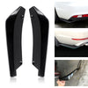 2X Universal Car Rear Bumper Lip Diffuser Shark Fins Splitter black UK