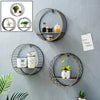 Floating Shelves Metal Wall Shelf Decoration Office Storage Hanging Display Rack