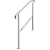 1 to 3 Step Railing Stainless Steel Adjustable Outdoor Stair Handrail Deco