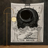 Tarot Tapestry The Moon Tarot Card Tapestry Medieval Europe Mysterious with for